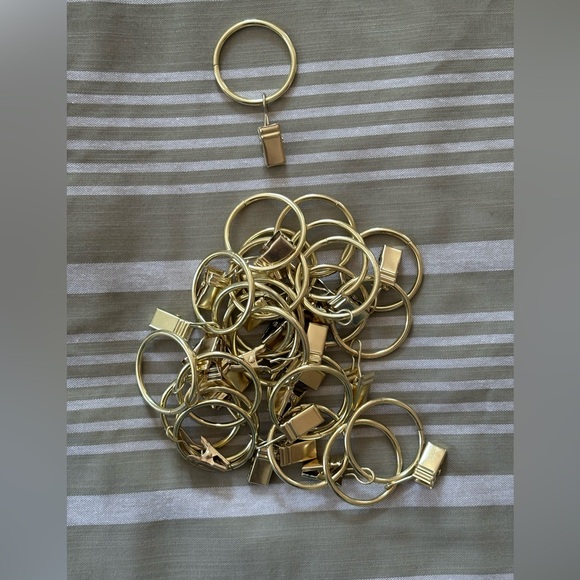 gold curtain rings, pack of 25 - Picture 8 of 8